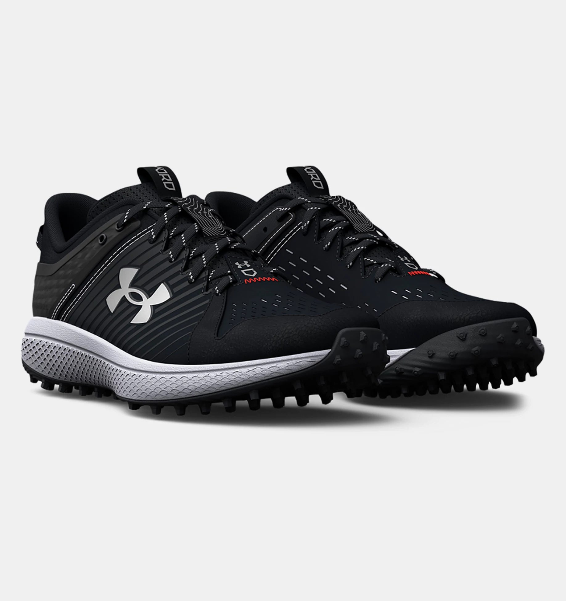 Under Armour Boys Yard Turf Jr. Baseball Shoes Black 3.5