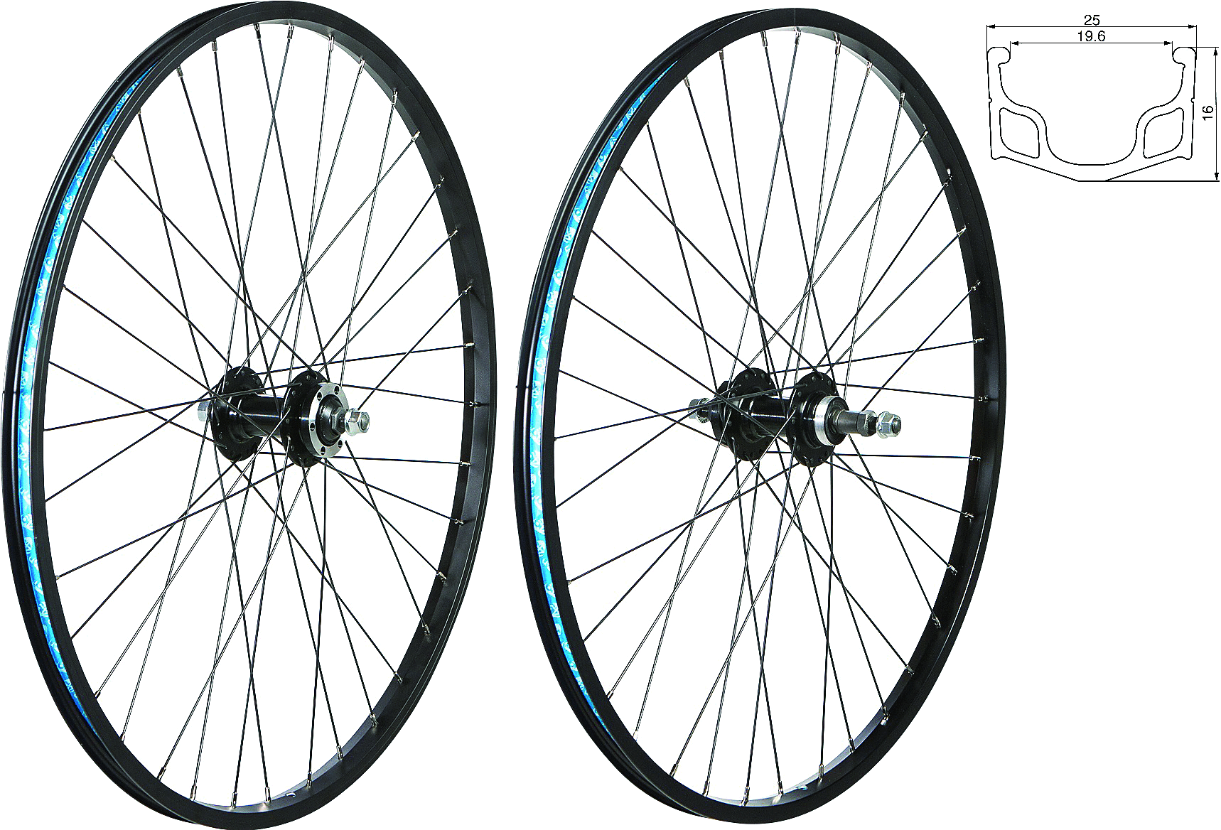 49North 26” Rear Wheel (Freewheel/Nutted)