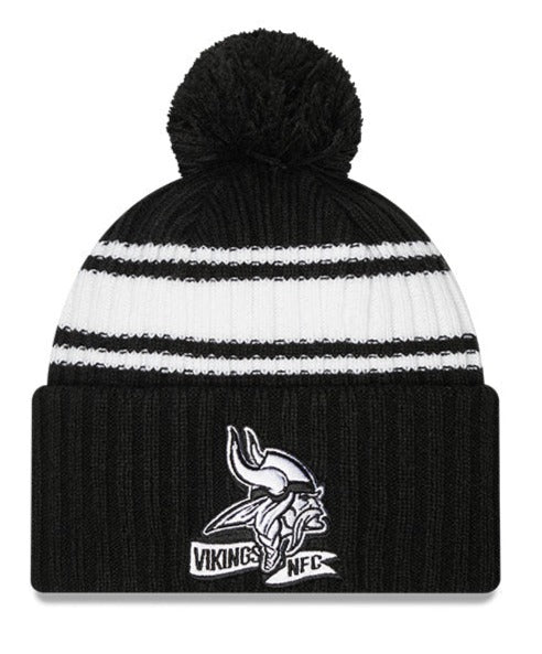 2022 Cold Weather Black and White Pom Knit Hat