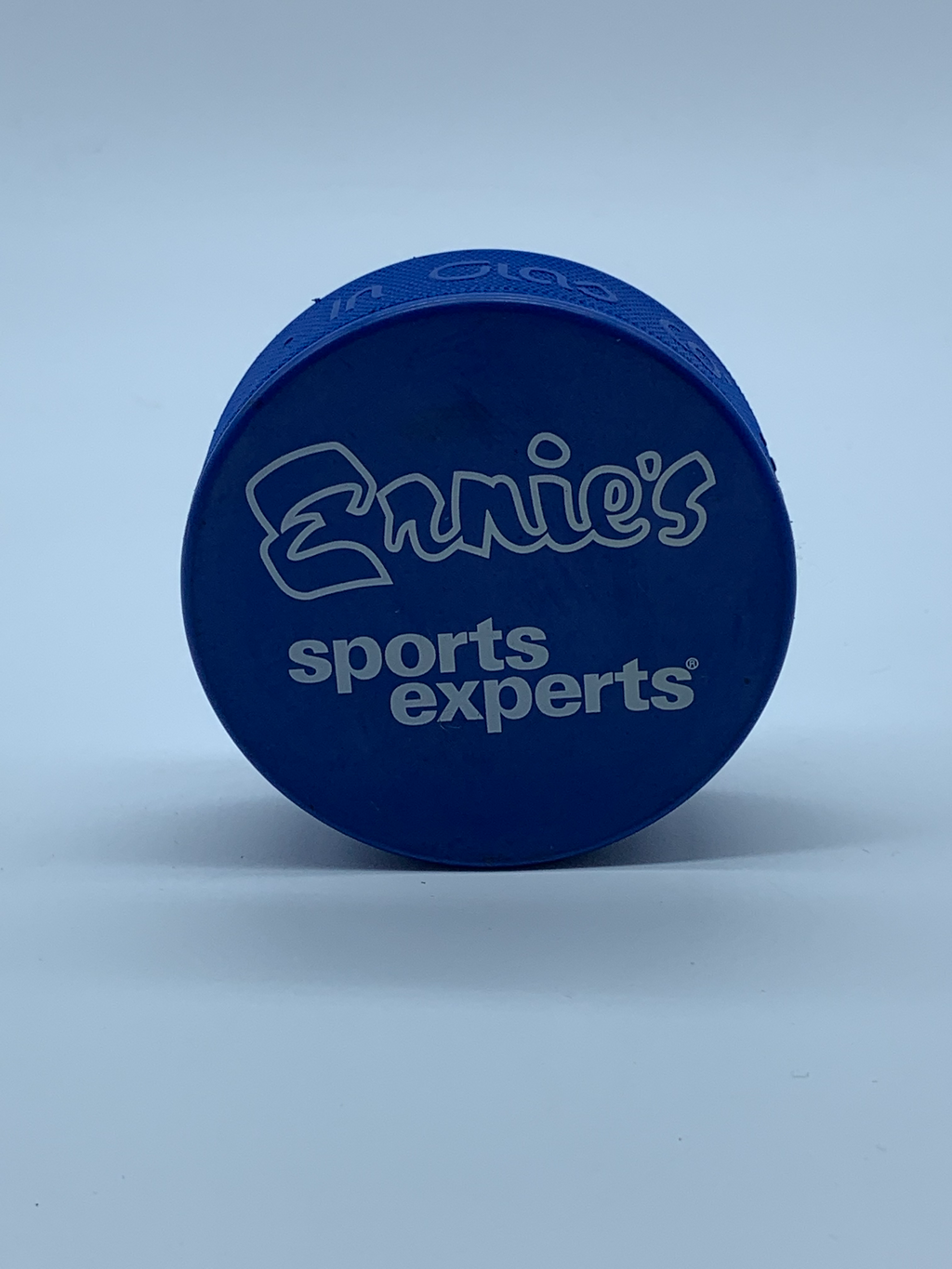 Ernies Sports Experts Branded 4oz Blue Puck