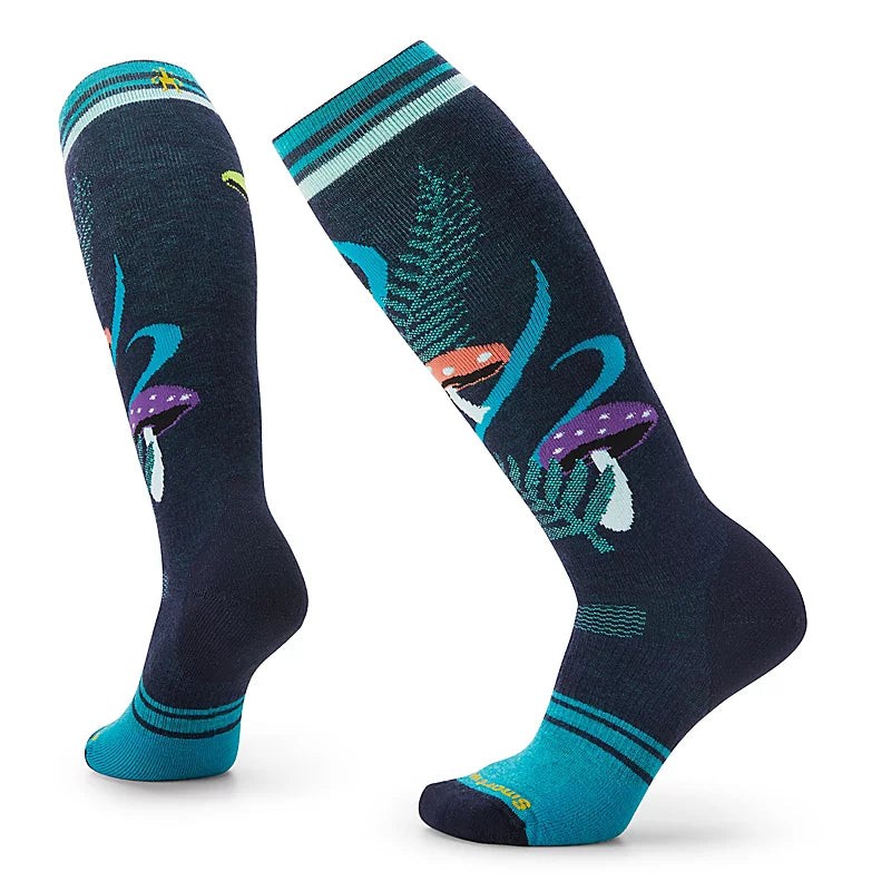 Women's Snowboard Full Cushion Fungi Fabulous Over The Calf Socks