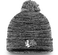 CUFF TOQUE WITH POM BLACK AND WHITE