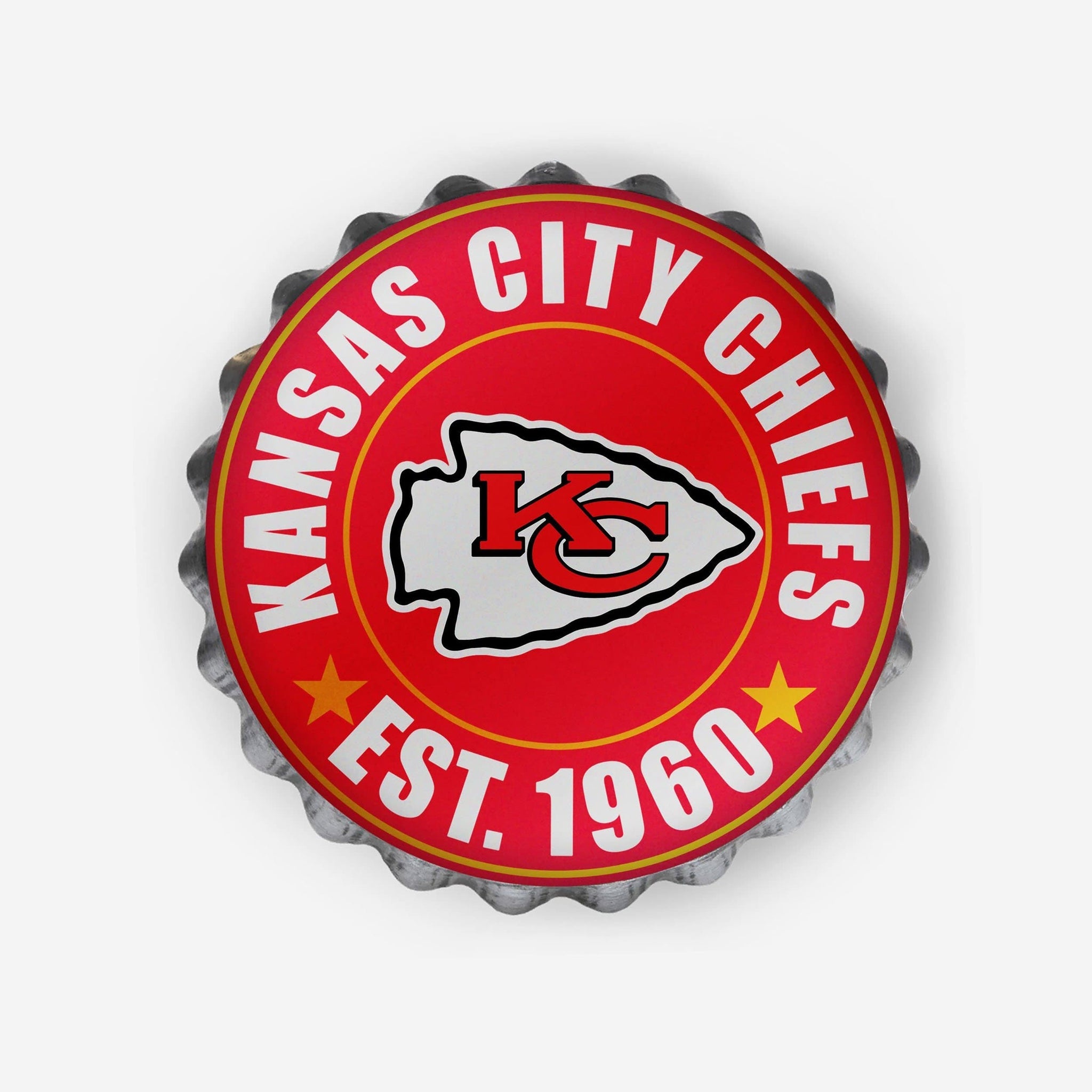 NFL Bottle Cap Wall Logo