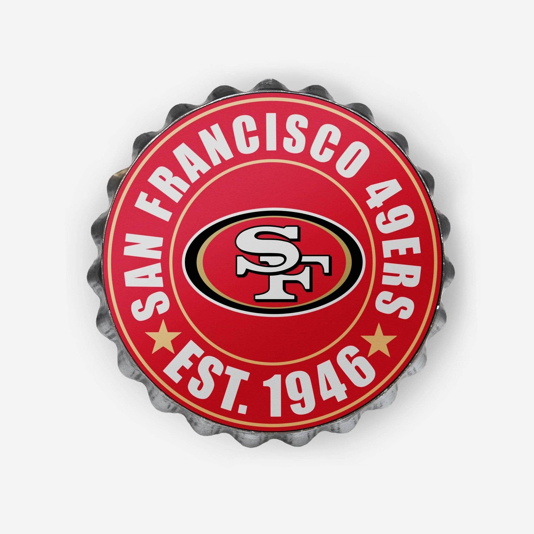 NFL Bottle Cap Wall Logo