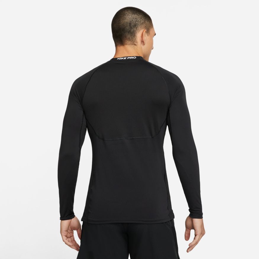 Business T-shirts  Nike Men's Dark Steel Grey / Black Pro Long-Sleeve T- Shirt