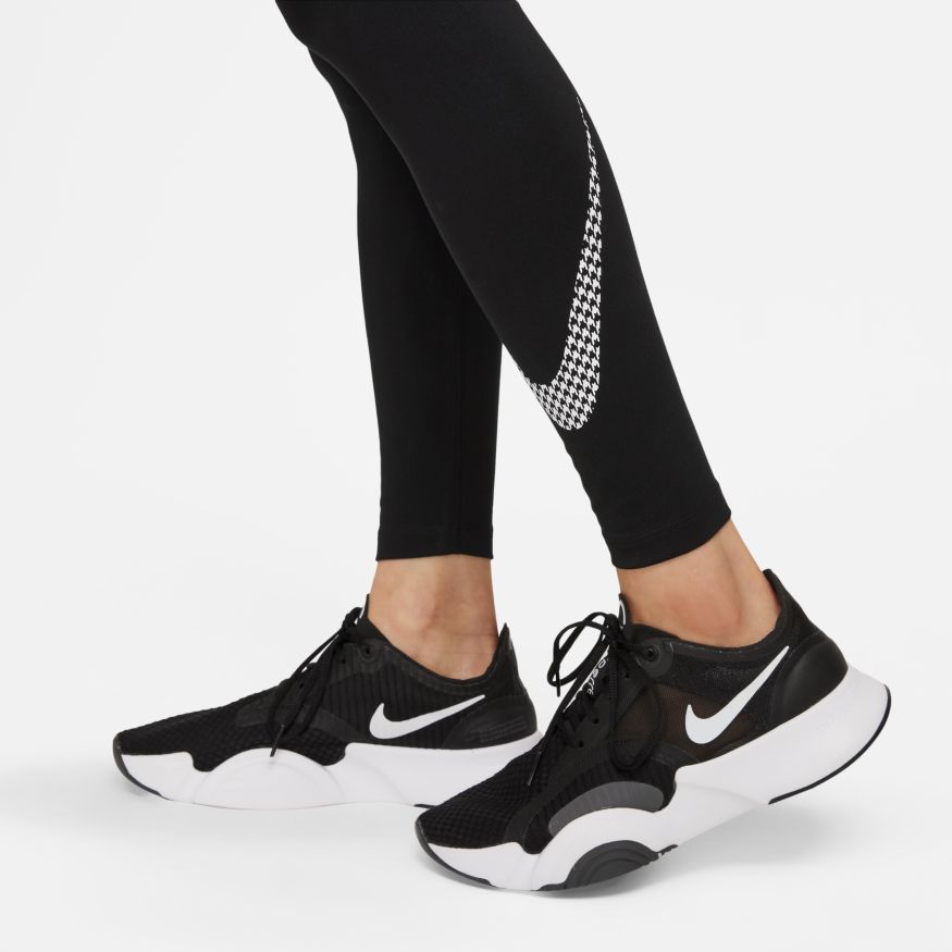 Nike Leggings Dri Fit One Icon Clash Mid-Rise Graphic Verde