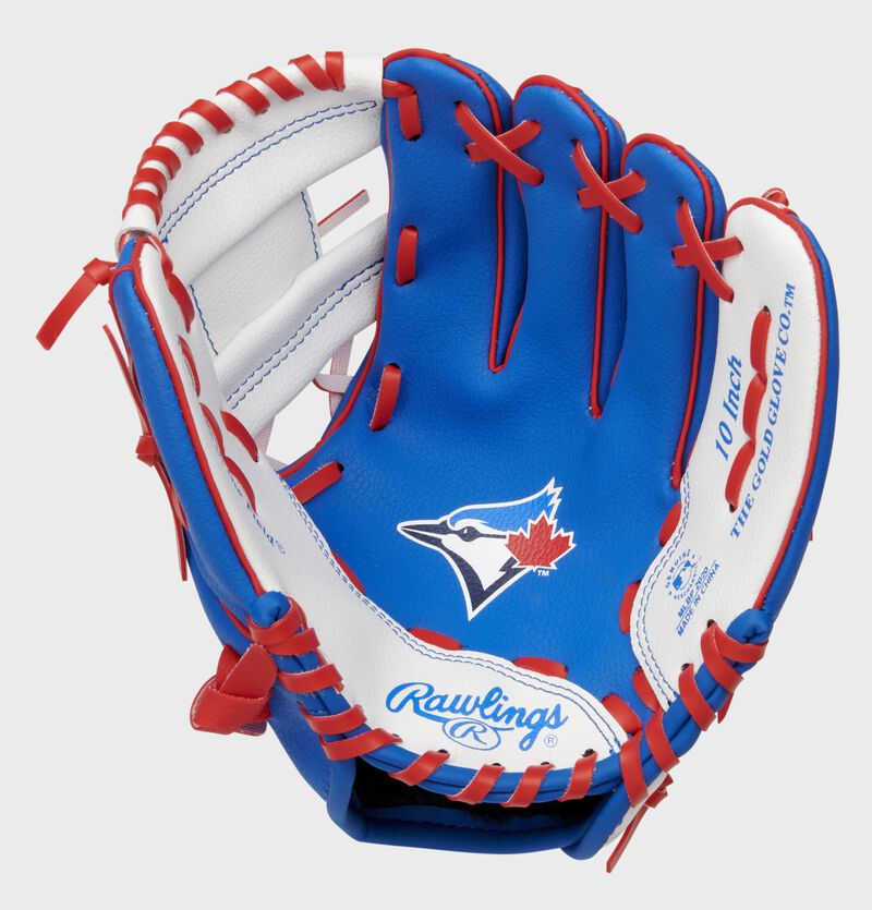 Toronto Blue Jays 10-Inch Team Logo Glove, Youth Pro Taper, I-Web, Conventional Back