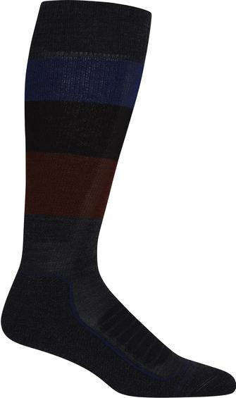 SKI+ MEDIUM OTC WIDE STRIPE SOCKS- WOMEN'S