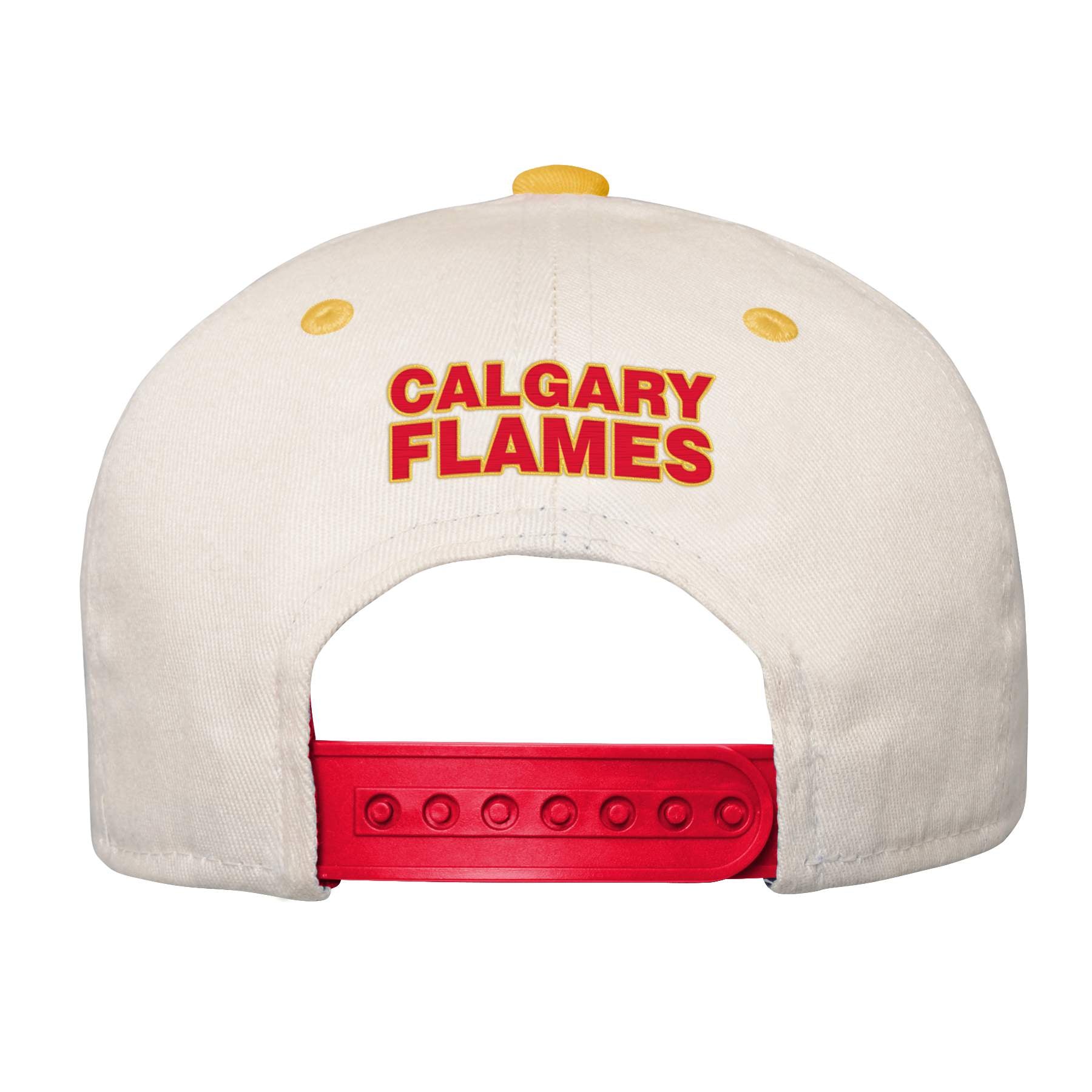 Youth Bone Crown Deadstock Flat Brim - Calgary Flames