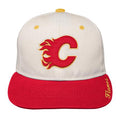 Youth Bone Crown Deadstock Flat Brim - Calgary Flames