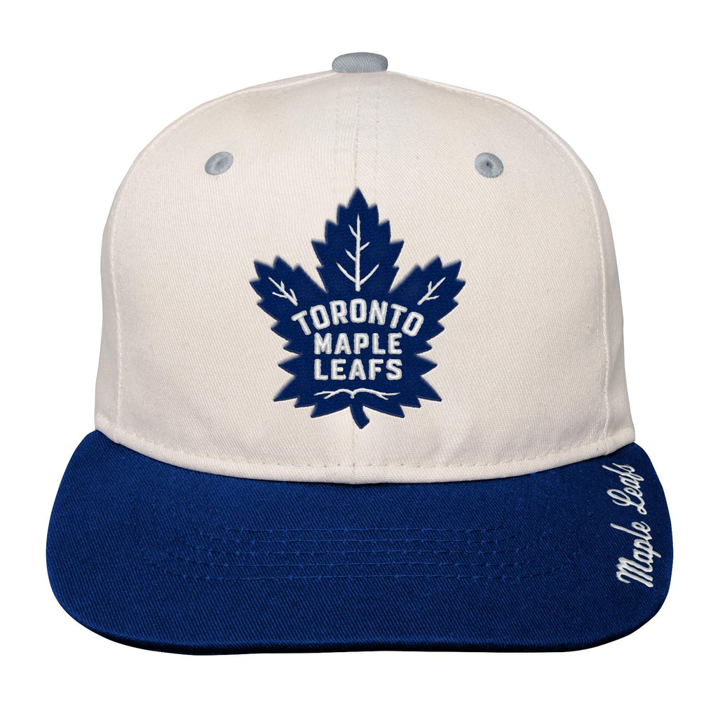Youth Bone Crown Deadstock Flat Brim - Toronto Maple Leafs