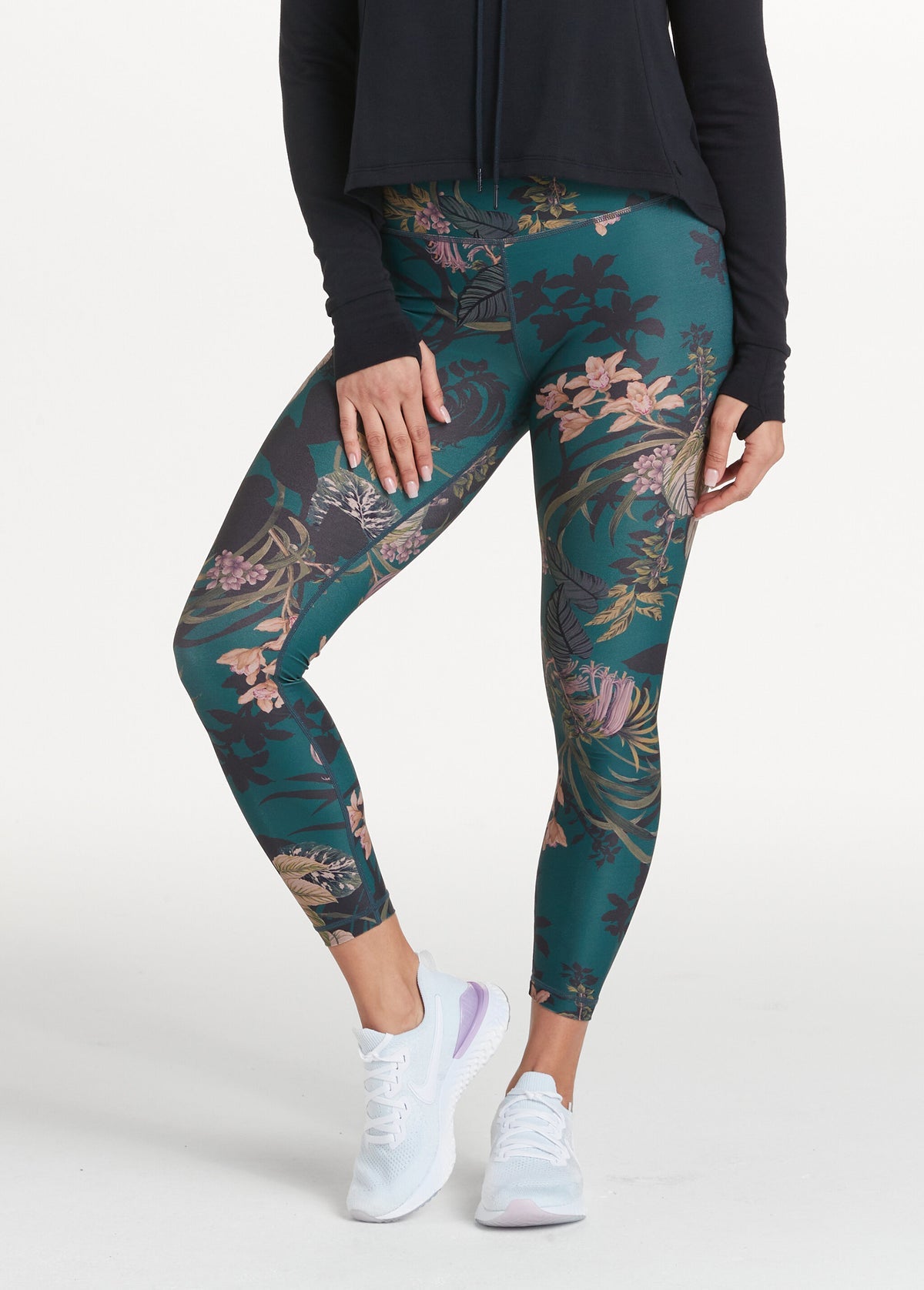 ShopOlica Women's Skinny Fit Nylon Blend Leggings  (Navy-Blue-Full-Foot-Small_Navy Blue_S) : : Fashion