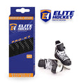 Elite Hockey Pro X7 Wide Non Waxed Black Hockey Laces