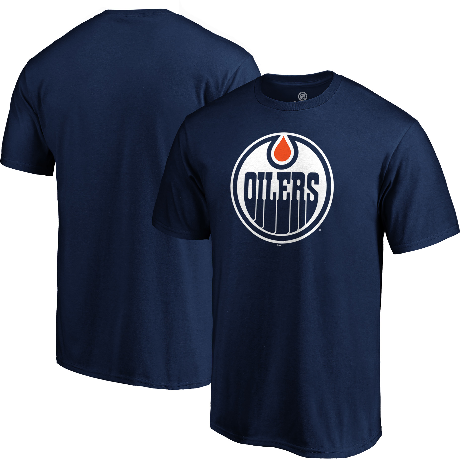 Core Primary Logo Men's Tee - Edmonton Oilers
