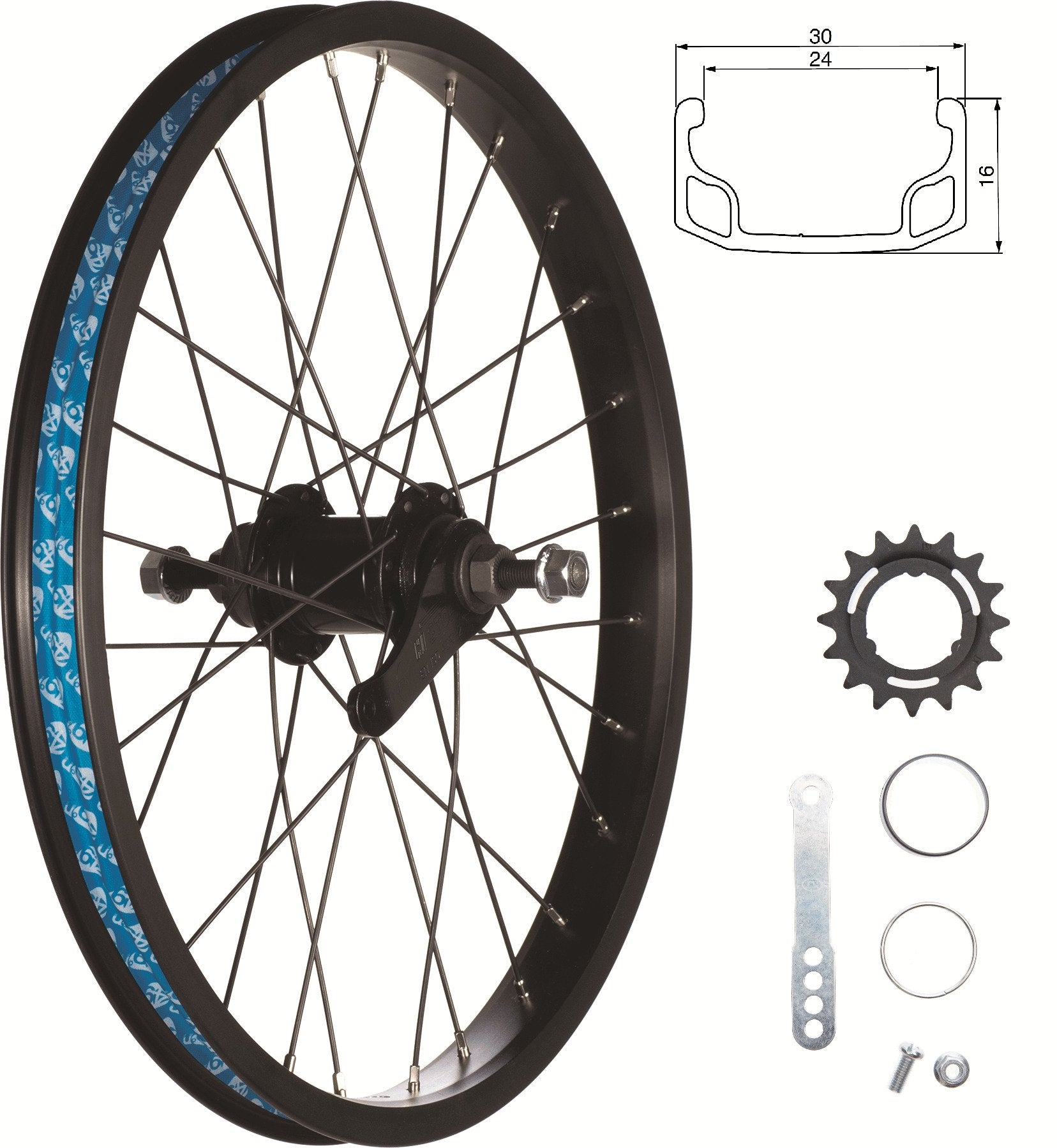 49North 20” Rear Coaster (3-Spline Sprocket/Nutted)