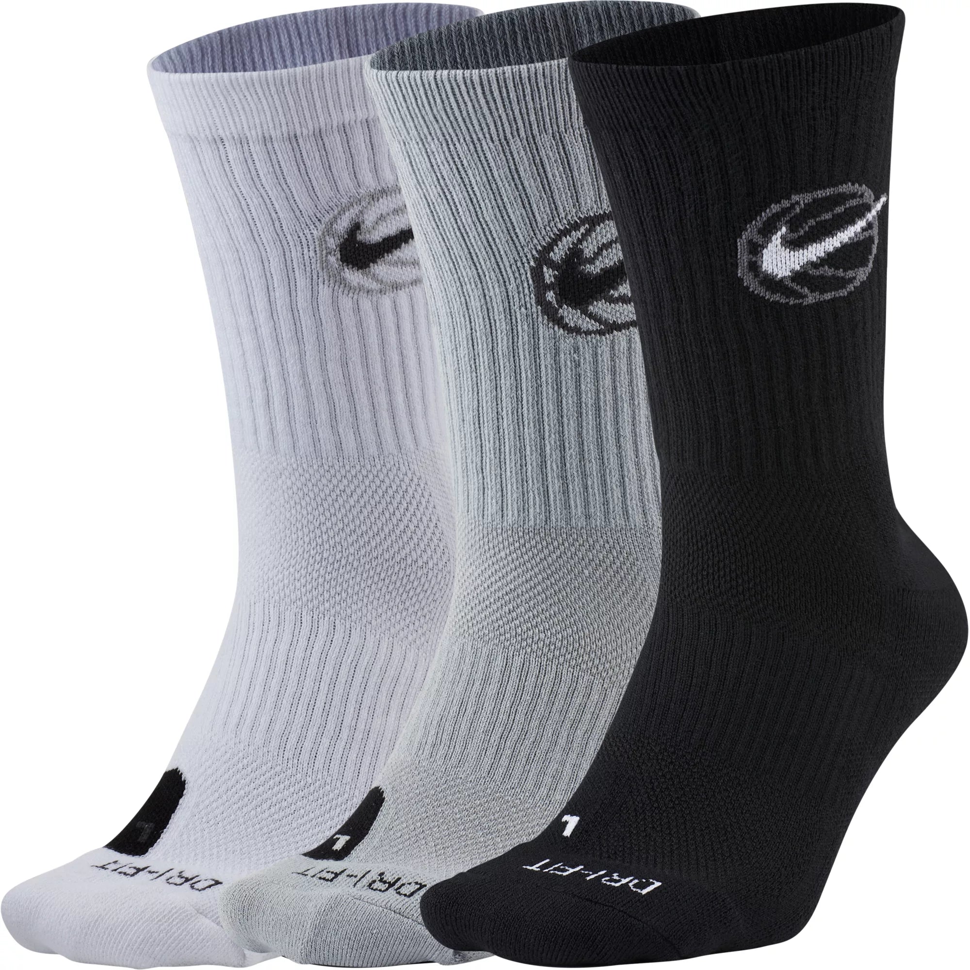 Nike Everyday Crew Basketball Socks 3 Pack Ernie s Sports Experts
