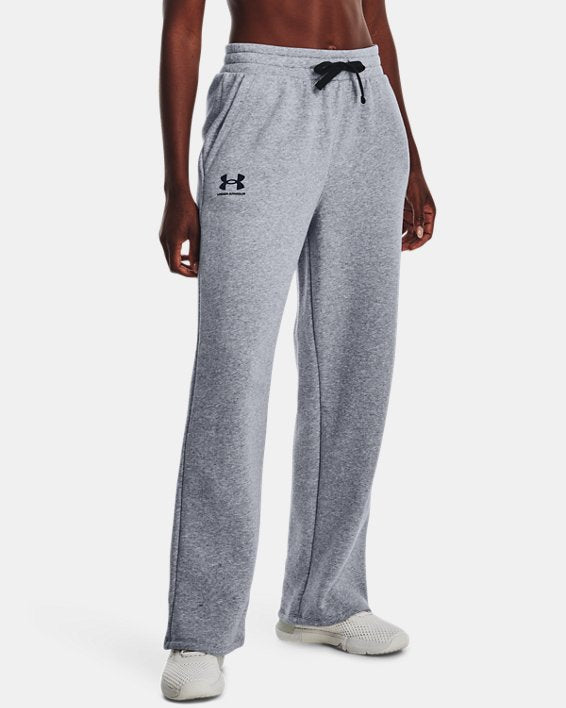 Grey Ua Women's Hustle Fleece Pant Under Armour Women's Rival