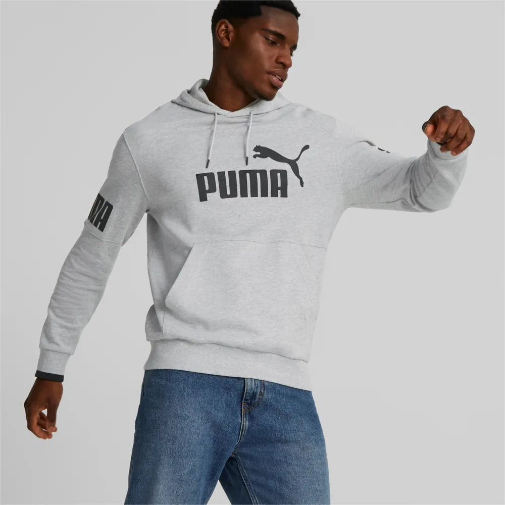 Grey and top white puma hoodie