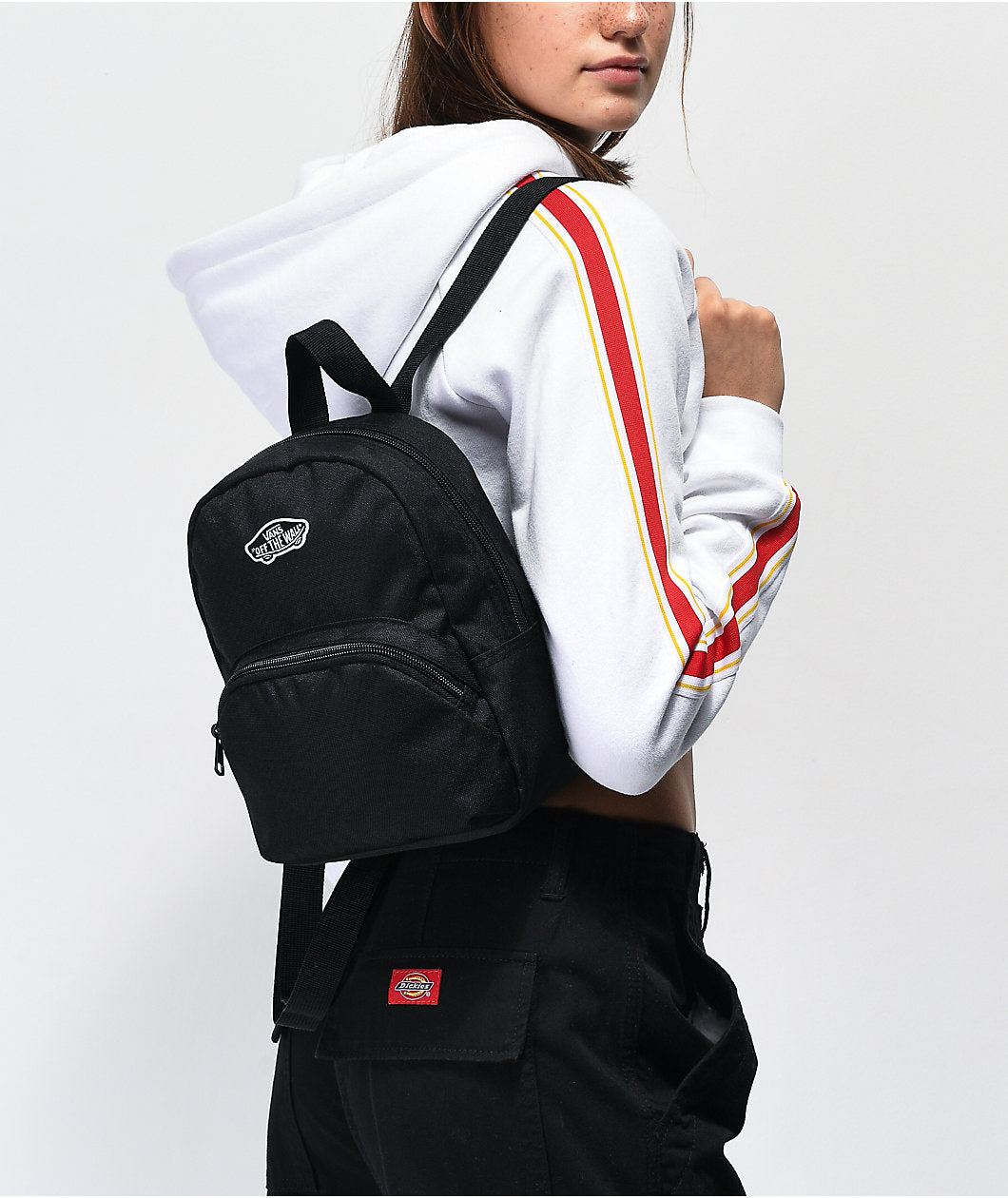 Asos Vans Got This Mini Backpack Black Vans Low Key Mini Backpack In Black/white ASOS