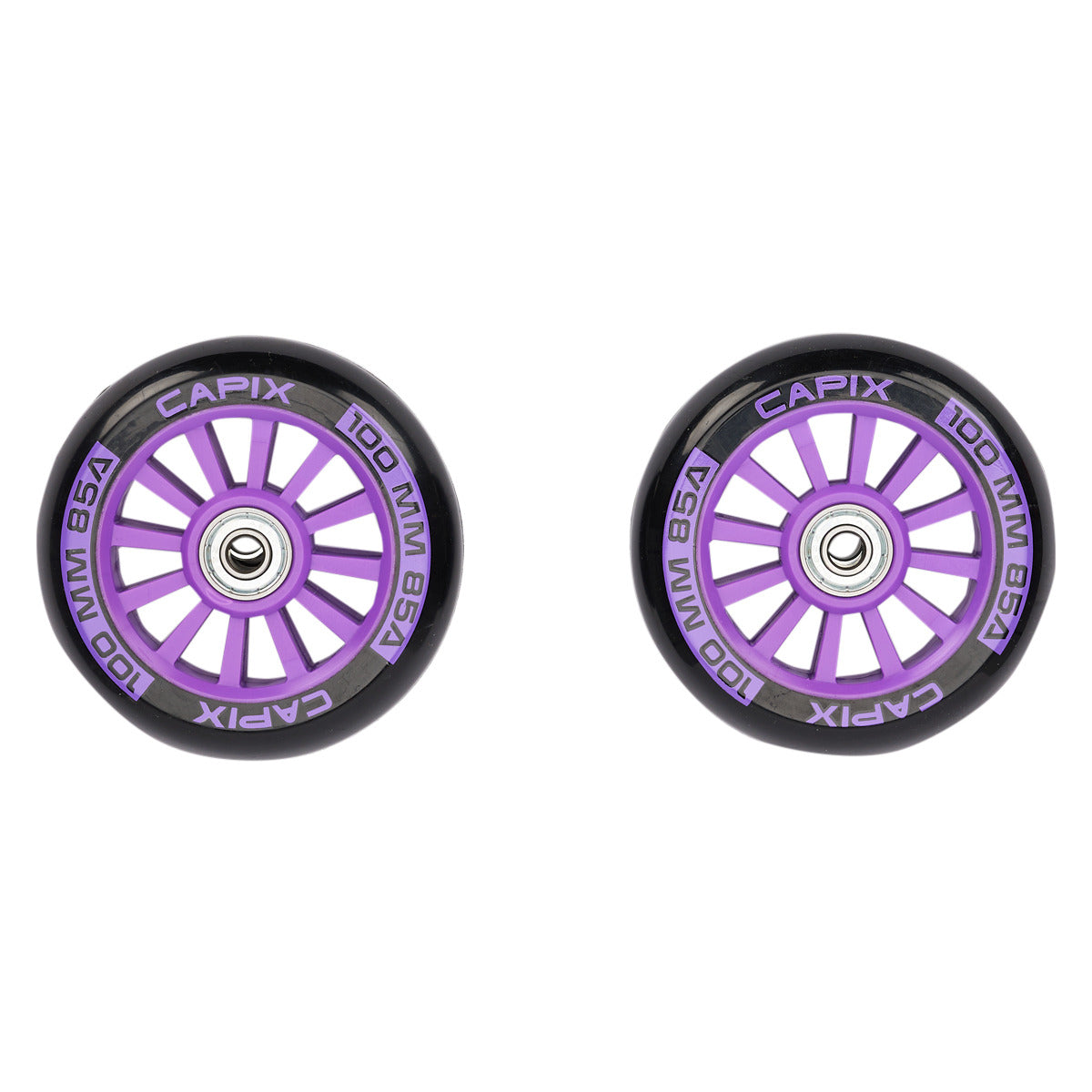 Capix Replacement (100 mm) Wheels for Scooter - Purple