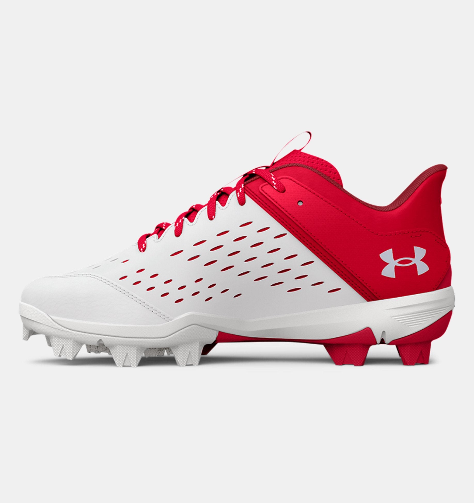 Red under armor baseball cleats Clearance