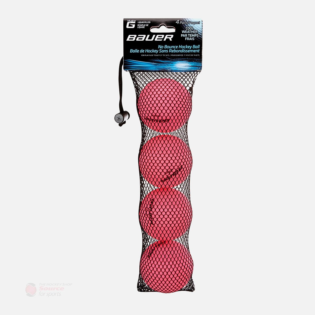 Bauer Hockey Ball Cool Pink - 4 Pack