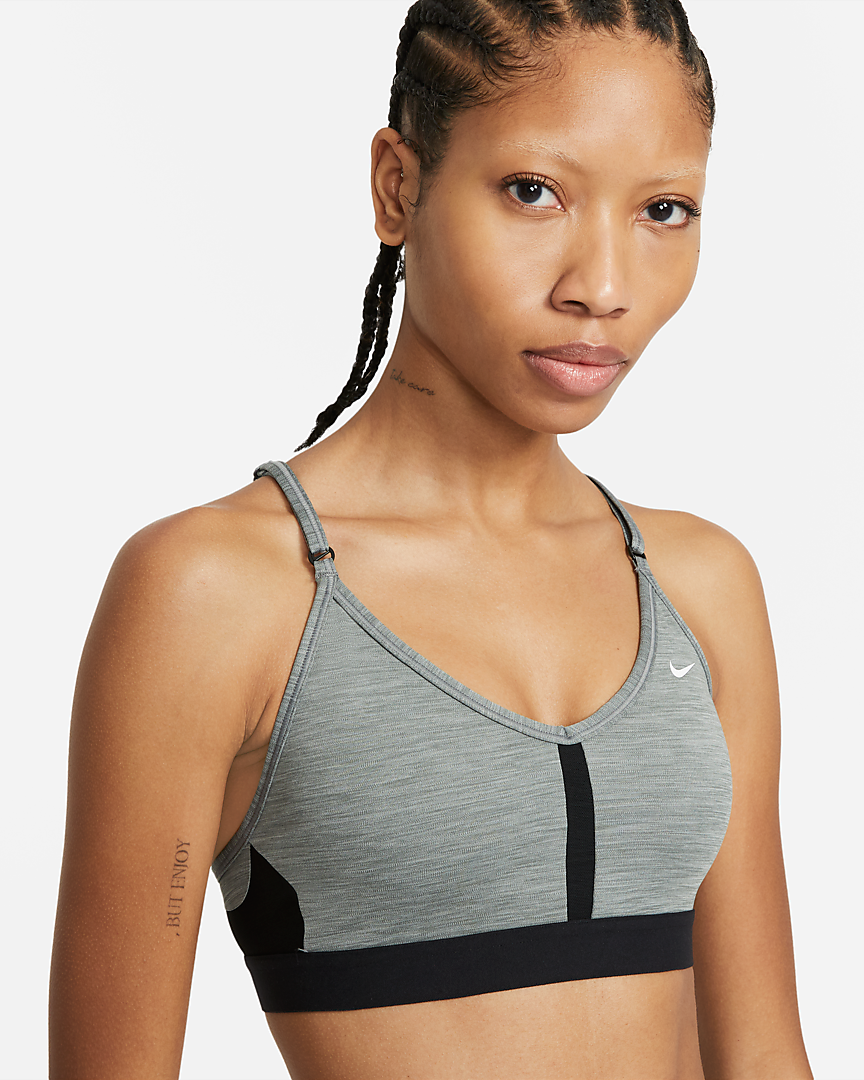 NIKE WOMEN 'S AIR LOGO INDY DRI-FIT PADDED TRAINING BRA CV7123 NEW with  TAGS