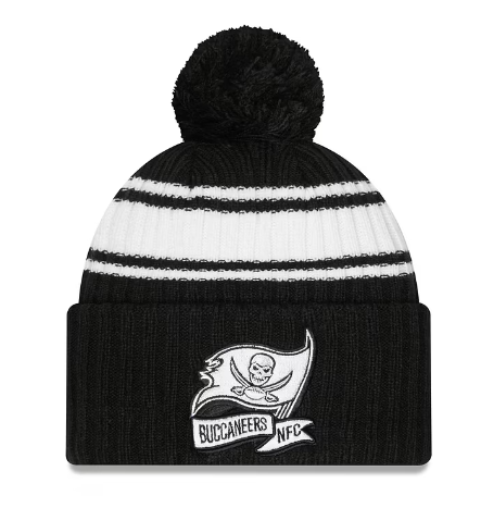 2022 Cold Weather Black and White Pom Knit Hat