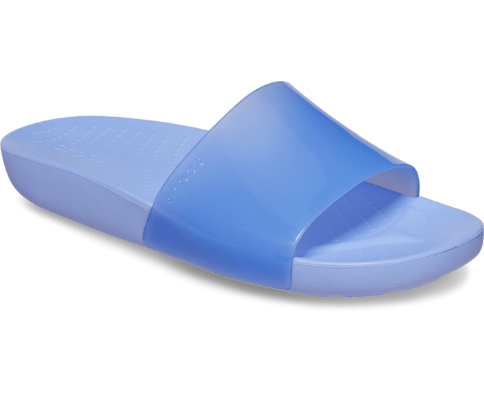 Crocs Splash Glossy Slide Women's Sandal- Moon Jelly