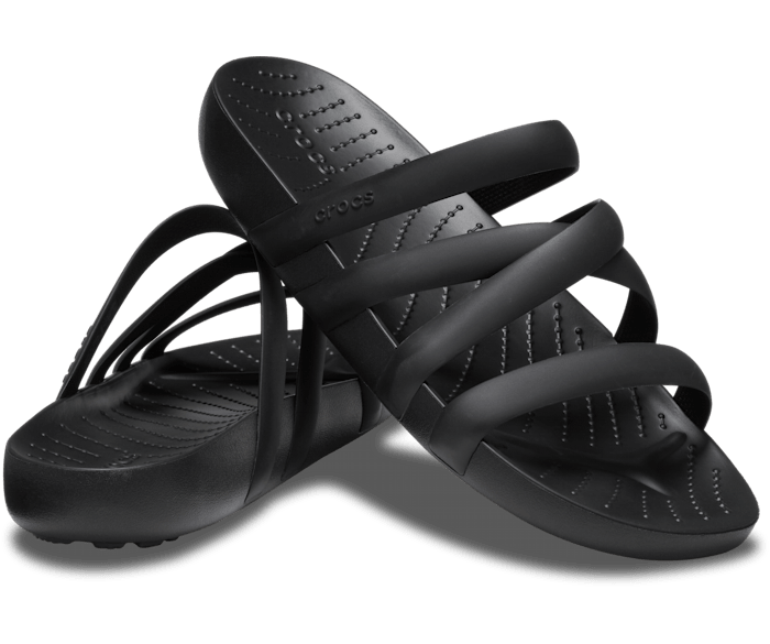 Crocs Splash Strappy Women's Sandal- Black