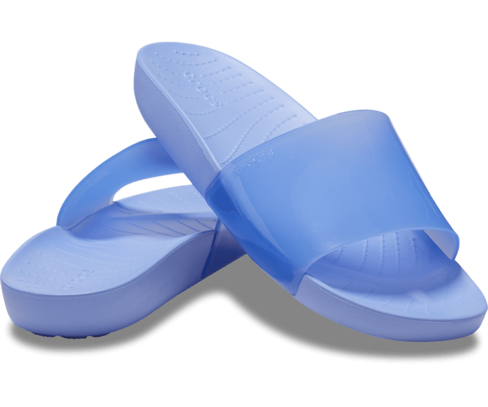 Crocs Splash Glossy Slide Women's Sandal- Moon Jelly