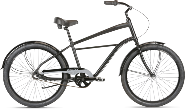 Matte black online cruiser bike