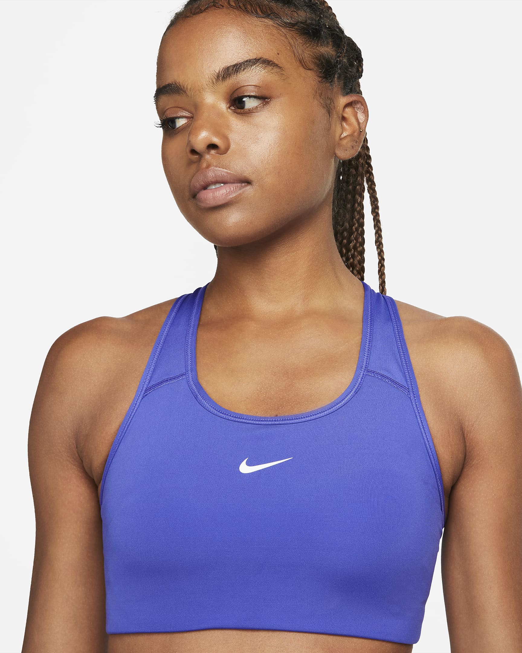 NIKE Swoosh Women's Sports Bra In color olive Style: CK1934 Size Extra Small  (4)
