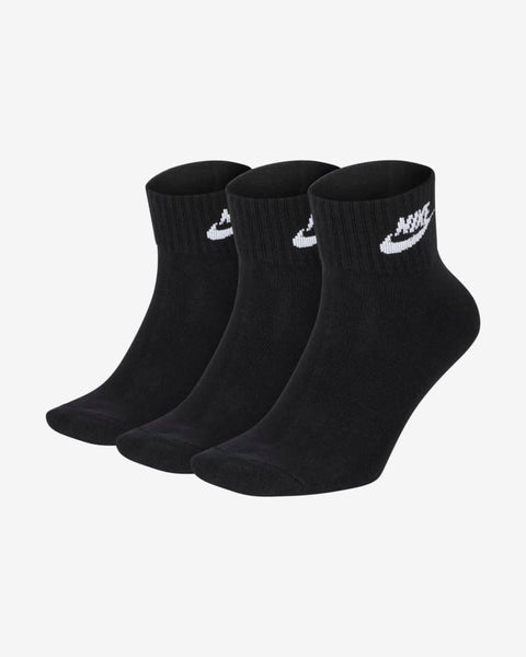 Nike Everyday Essential Ankle Socks 3 Pack Black White