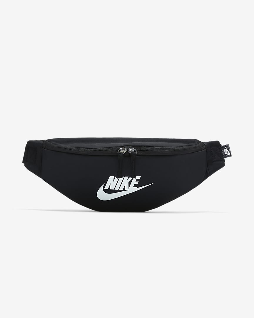 Nike Heritage 3L Waist Bag Black Black White
