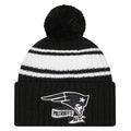 2022 Cold Weather Black and White Pom Knit Hat