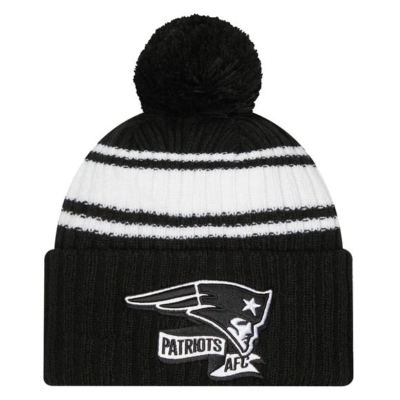 2022 Cold Weather Black and White Pom Knit Hat